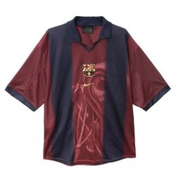 Travis Scott × Nike x FC Barcelona Retro 2000/01 Home Skeleton Jersey
