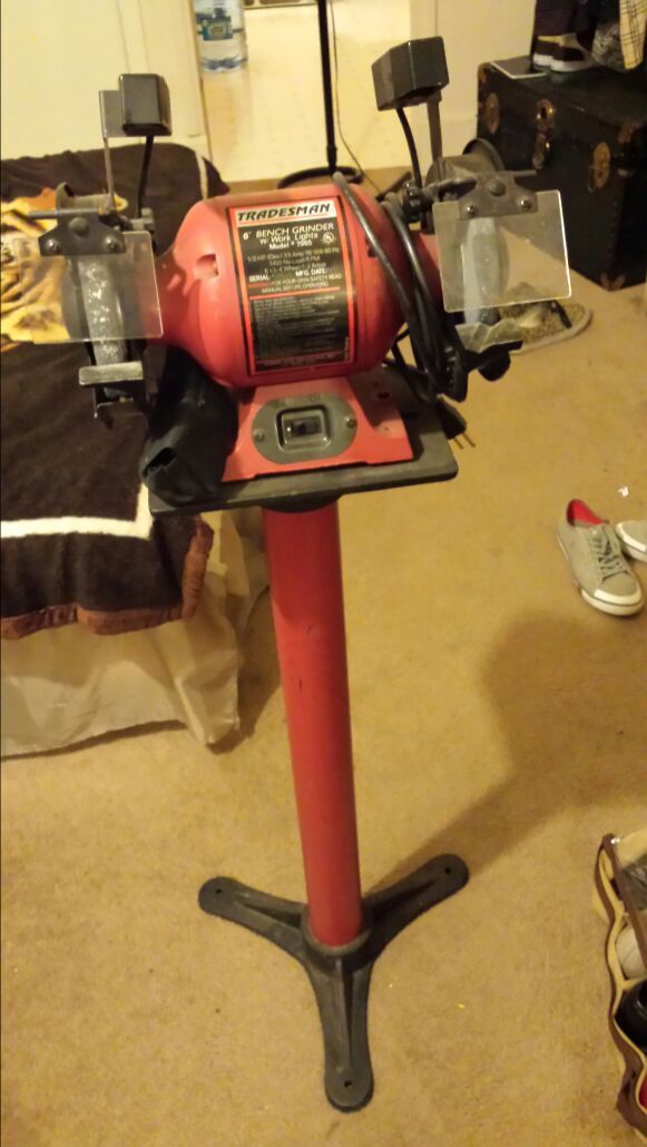 Tradesman 6 " Bench Grinder w / Work Lights Model Number 7065 for Sale