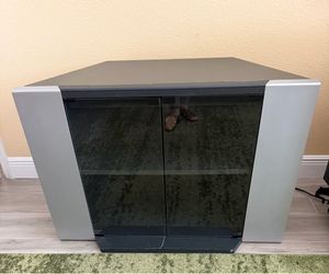 Television stand with shelves