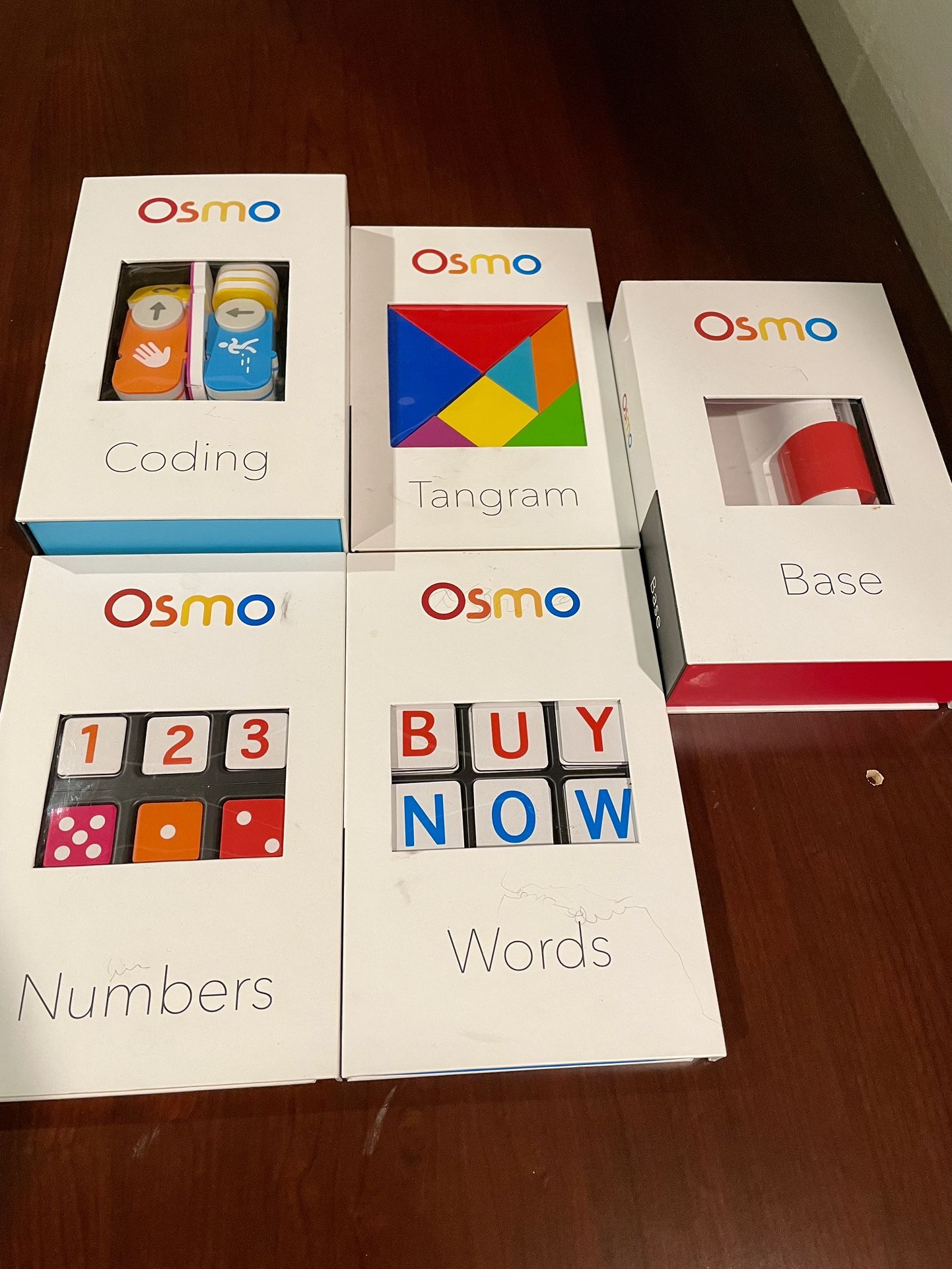 Osmo Learning Set  - Includes Base, Coding, Tangram, Words, Numbers