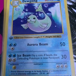 Dewgong - 1st Edition - Shadowless - 25/102 -  Base Set 1999 Pokemon Card  WOTC