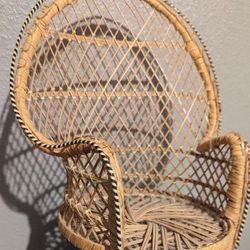 Wicker Plant Chair Tiny Chair