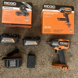 Impact Wrench Plus Batteries Plus Charger 