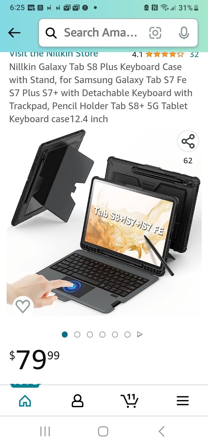 Bumper Combo Keyboard Case For Samsung Tablet