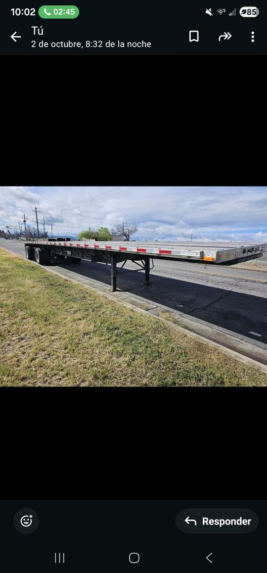 2007 FLAT BED TRAILA DE 48 PIES