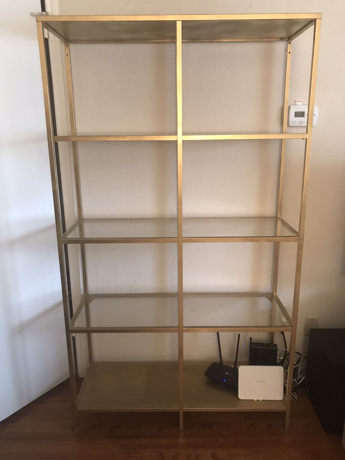 Gold Metal Book Case