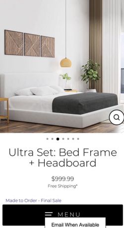 Lull bed sale frame headboard