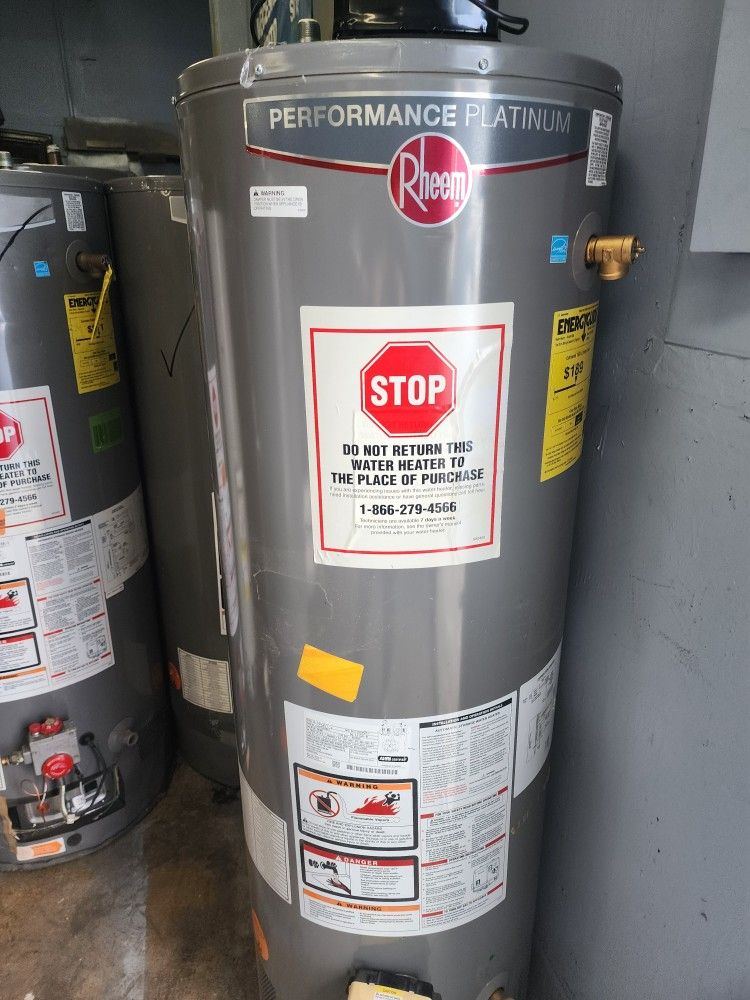 New Water Heater Rheem Performance Platinum Gas 40-gallon Free Installation 🙌 