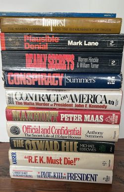 11 Book Lot – JFK & RFK Assassinations, Warren Commission, CIA & FBI