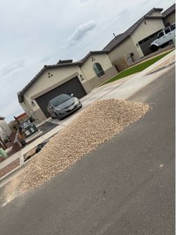 Desert tan landscaping rocks