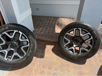 Set of 4 20”rims and tires