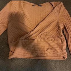 Women’s Orange Cross Over Top