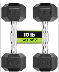 Hex Dumbbell Set 10 Lb