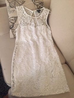 White lace dress