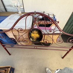King Size Bed Frame! Hand Painted! 🔥 