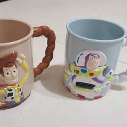 Collectable Plastic TOY Story Mugs. 