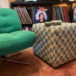 Upholstered Square Ottoman 