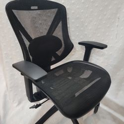 Staples Dexley Ergonomic Mesh Swivel Task Chair in Black. 