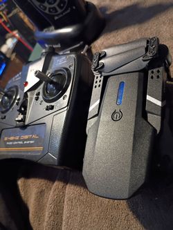 Drone black and walkie talkies black brand midland 40.00 for both