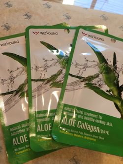 Aloe & Collagen facial masks
