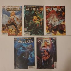 Marvel Comics: Age of Conan- Valeria Vol. 1 (2019) #1-5 Complete Set NM 