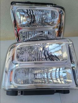 05-07 Ford F250 F350 F450 F550 Headlights Luces Faros Calaveras Micas Faroles Headlamps
