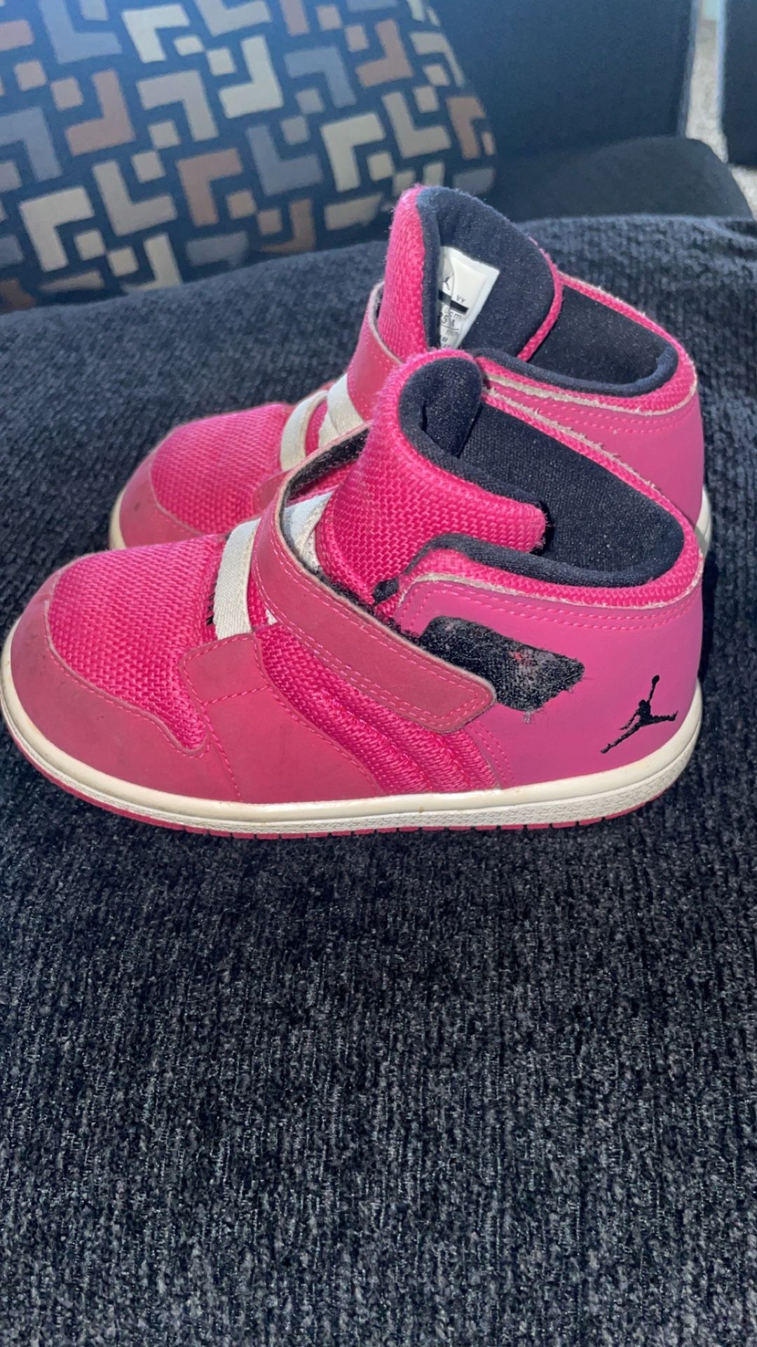 Nike Air Jordan 1 Flight 4 GT Toddler Size 8c Shoes Hot Pink