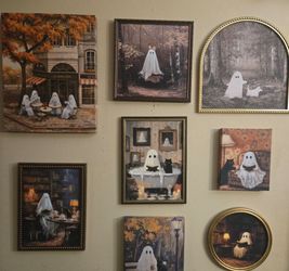 Viral ghost framed art