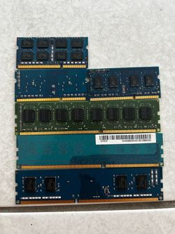 Mixed DDR3 / DDR3L RAM lot — laptop SODIMM + desktop DIMM