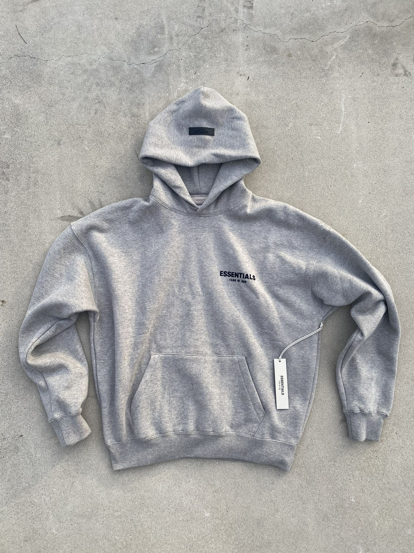 Essentials Dark Oatmeal Hoodie