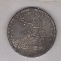 1875 CC DOLLAR VERY RARE ORIGINAL & UNCLEANED