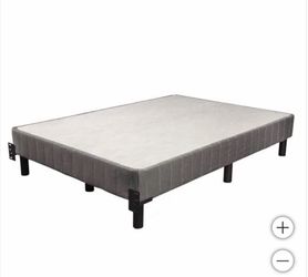 King Size 7" Metal Foundation with Headboard Bracket and Legs