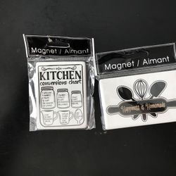 New 2 Kitchen Magnets 