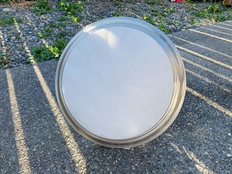 Oasis 16" Wide Bronze and Alabaster Bowl Ceiling Light