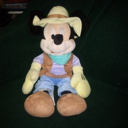 Disney Cowboy Mickey Mouse Plushie