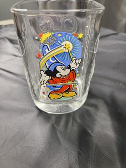 Disney Celebration 2000 McDonalds 4.5" Collectors Glass Fantasia Mickey Mouse