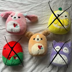 Two Small Dog Squishmallows 