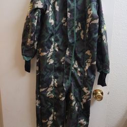 kids boys girls military camouflage one piece halloween costume approximately 51" long