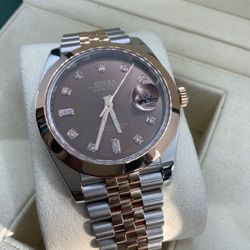 Rolex Datejust 41mm Chocolate Diamond Dial 126301 With Jubilee Bracelet, Watch & Box Only 