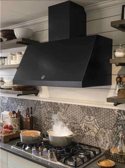 GE Cafe CV936EKDS Series 30" Designer Wall Hood - Black Slate