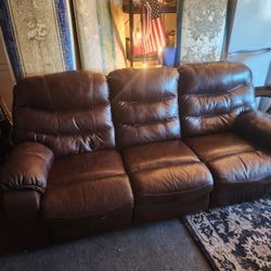 Couch Leather Costco  Recliner 
