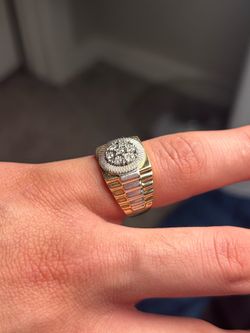 Two Tone Rolex ring