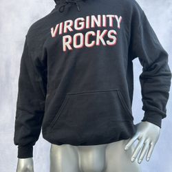 Virginity Rocks Medium Hoodie 