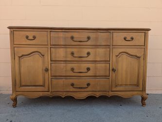 French Provincial Wood Sideboard Buffet