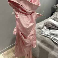 Brand New Pink Bow Dress