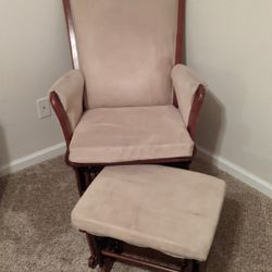 Rocking Chair with Rocking Foot Rest