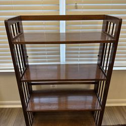 Set of Two Collapsible Antique Book Shelves
