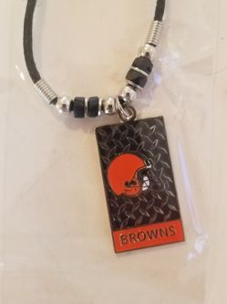 Cleveland Browns Rope Necklace Pendant