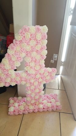 36" flower number for photoshoot prop or birthday decor