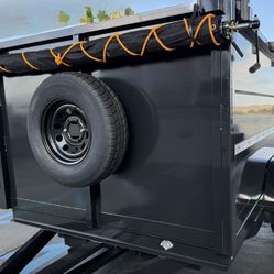 New 8x4x12 Hydraulic Utility Dump Trailer with Accessories 🔥